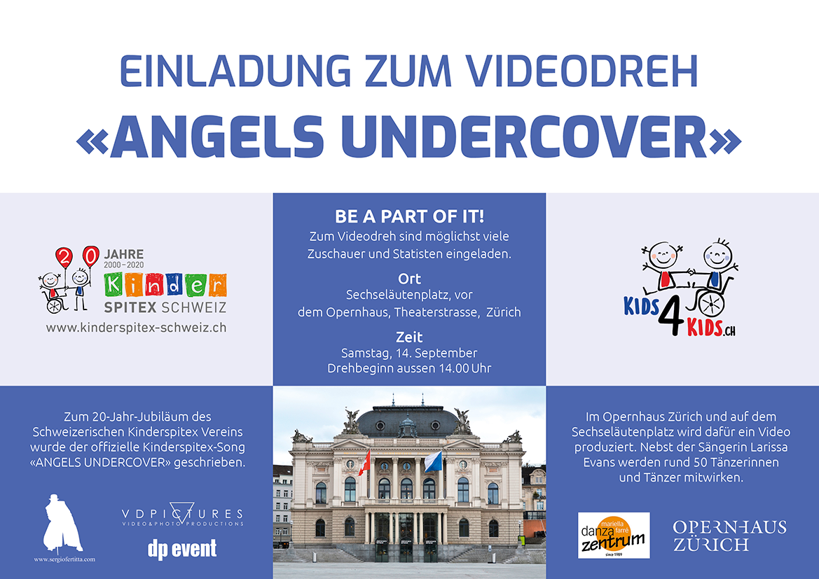 Einladung Videodreh «Angels Undercover»